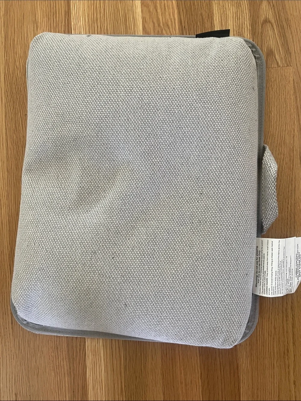 White Wood-Pattern Laptop Lap Desk